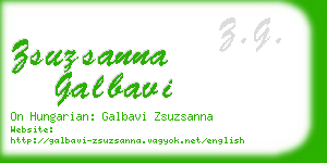 zsuzsanna galbavi business card